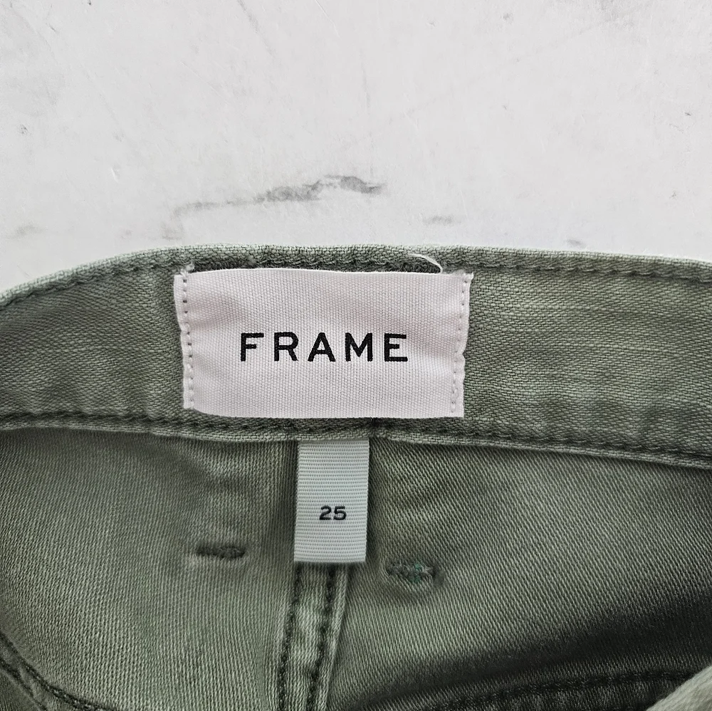 Frame Denim Le Beau 100% Cotton Colorblock Blue Boy friend Jeans 25‎ Preowned